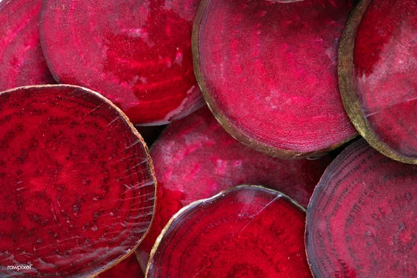Sliced beetroot