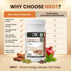 DietXP NRGT Energy Drink Mix - Masala Tea Flavoured (50g) | Pack of 3 (150 Servings)