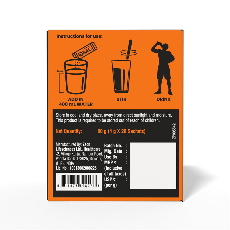 BAO Refresh usage instruction label