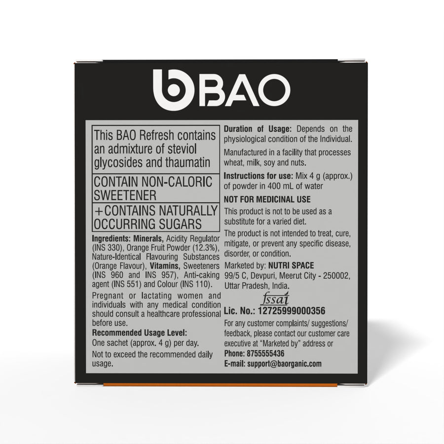BAO Refresh mixed orange hydration drink