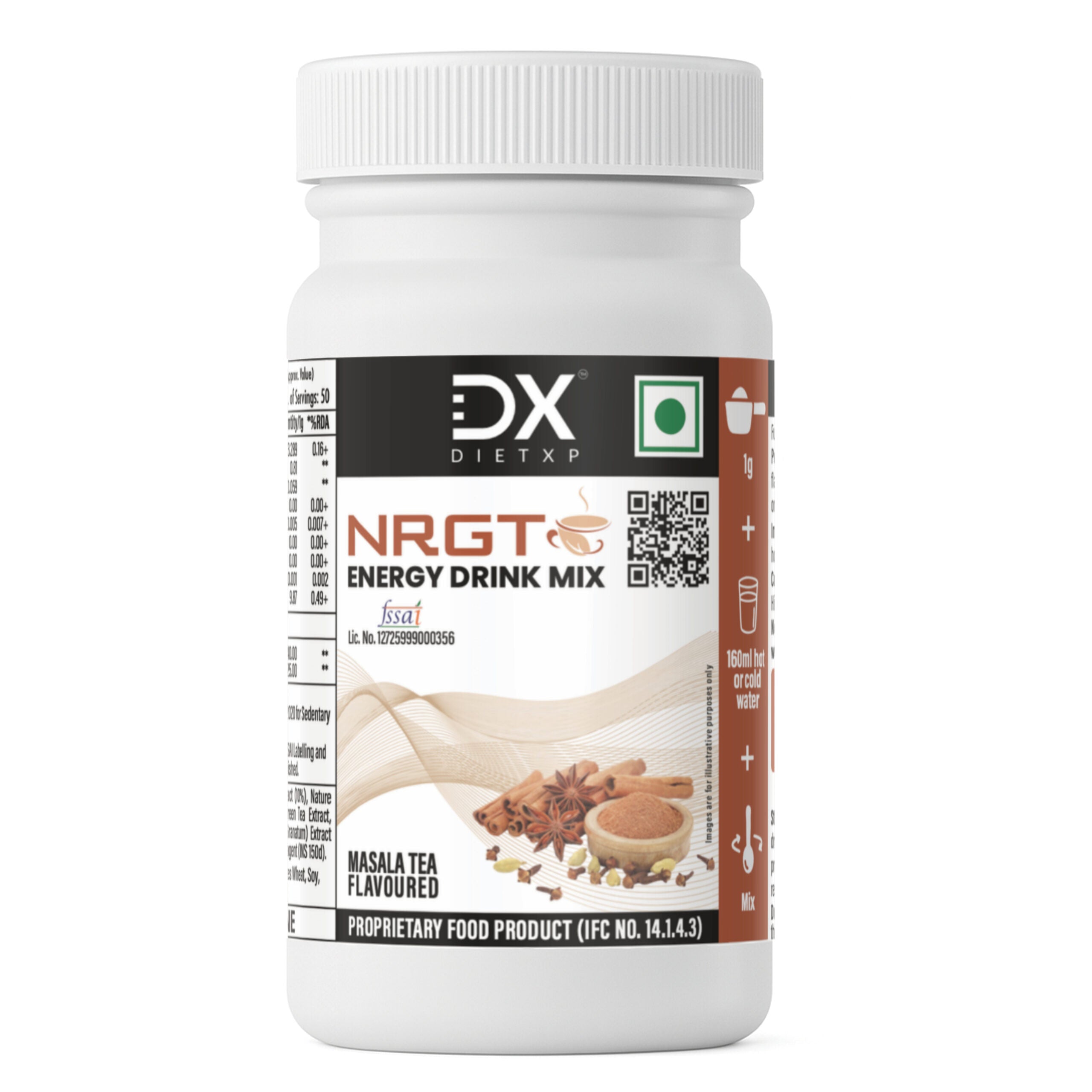 NRGT by DietXP — Clean Energy Drink Mix with Green Tea, Orange Pekoe and Pomegranate