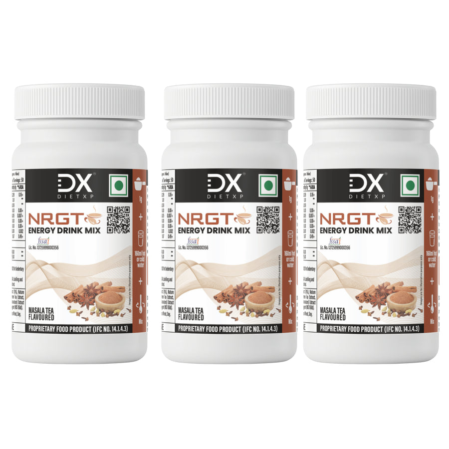 DietXp NRGT Energy Drink Mix – Masala Tea Flavoured (50g)