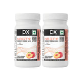 Two jars of DietXP NRGT Peach Energy Drink Mix, Pack of 2