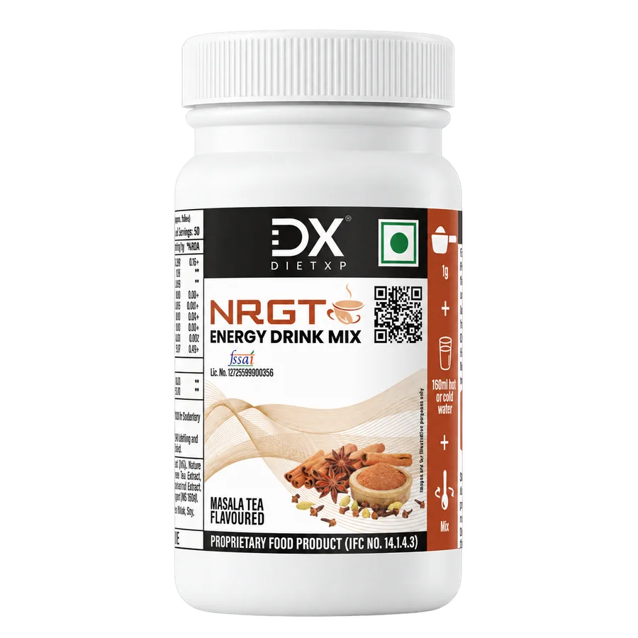 NRGT Masala Tea Energy Drink Mix jar